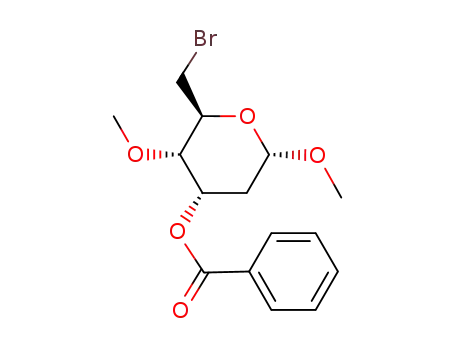 methyl 3-O-benzoyl-6-bromo-2,6-dideoxy-4-O-methyl-α-D-ribo-hexopyranoside