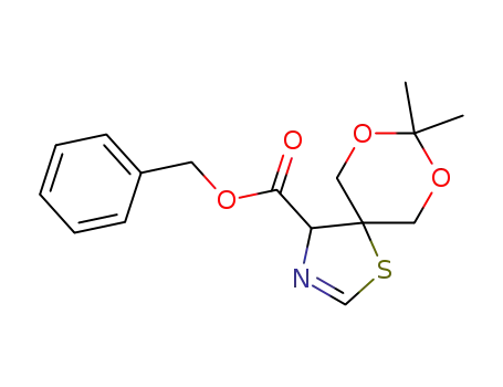 7,9-Dioxa-1-thia-3-azaspiro[4.5]dec-2-ene-4-carboxylic acid,
8,8-dimethyl-, phenylmethyl ester