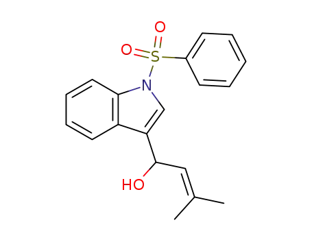 1-(benzenesulfonyl)-3-(α-hydroxyprenyl)indole