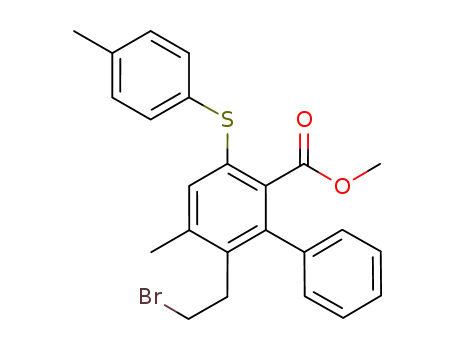 methyl 4-methyl-5-(2-bromoethyl)-2-(4-methylphenylsulfanyl)-6-phenylbenzoate