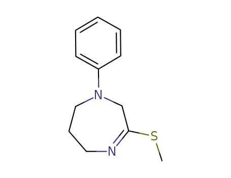 2,5,6,7-tetrahydro-3-(methylthio)-1-phenyl-1H-1,4-diazepine