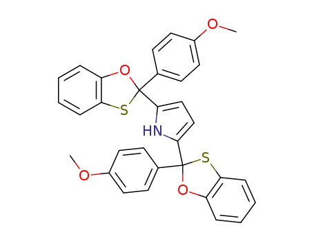 Molecular Structure of 171523-06-1 (2,5-bis<2-(4-methoxyphenyl)-1,3-benzoxathiolyl>pyrrole)