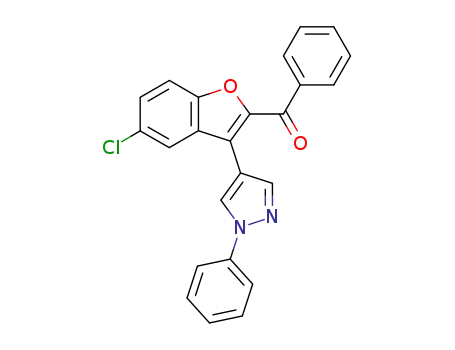 2-benzoyl-5-chloro-3-(1-phenyl-1H-pyrazol-4-yl)benzofuran