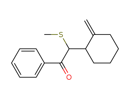 2-(2-Methylene-cyclohexyl)-2-methylsulfanyl-1-phenyl-ethanone