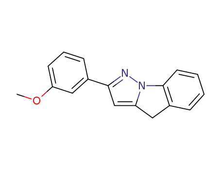 Molecular Structure of 60230-73-1 (2-(3-Methoxyphenyl)-4H-pyrazolo[1,5-a]indole)
