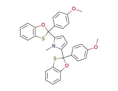 2,5-Bis-[2-(4-methoxy-phenyl)-benzo[1,3]oxathiol-2-yl]-1-methyl-1H-pyrrole