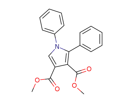 Molecular Structure of 21505-28-2 (1H-Pyrrole-3,4-dicarboxylic acid, 1,2-diphenyl-, dimethyl ester)