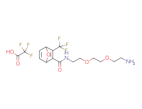N<sub>1</sub>-{3-trifluoromethyl-7-oxabicyclo[2.2.1]hepta-2,5-dien-2-ylcarbonyl}-3,6-dioxaoctane-1,8-diamine trifluoroacetate