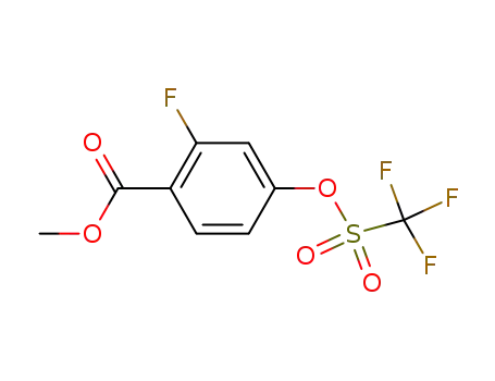 methyl 2-fluoro-4-(((trifluoromethyl)sulfonyl)oxy)benzoate