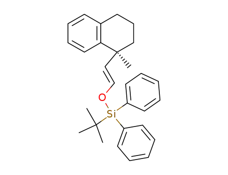 tert-Butyl-[(E)-2-((S)-1-methyl-1,2,3,4-tetrahydro-naphthalen-1-yl)-vinyloxy]-diphenyl-silane