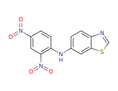 Molecular Structure of 77464-28-9 (6-N-(2,4-dinitroanilino)benzthiazole)