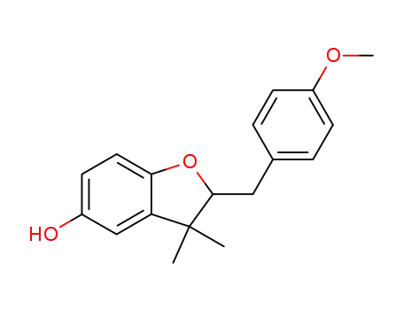 5-Benzofuranol, 2,3-dihydro-2-[(4-methoxyphenyl)methyl]-3,3-dimethyl-