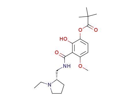 (S)-N-<(1-Ethyl-2-pyrrolidinyl)methyl>-6-methoxy-3-pivaloylsalicylamide