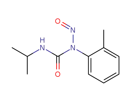 Molecular Structure of 110396-90-2 (Urea, N'-(1-methylethyl)-N-(2-methylphenyl)-N-nitroso-)