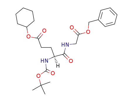 Molecular Structure of 142828-14-6 ((S)-4-(Benzyloxycarbonylmethyl-carbamoyl)-4-tert-butoxycarbonylamino-butyric acid cyclohexyl ester)