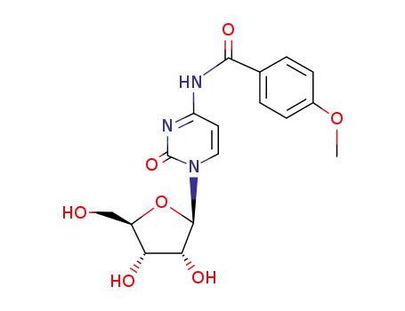 Molecular Structure of 28225-17-4 (N4-ANISOYLCYTIDINE)