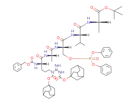 Molecular Structure of 111491-83-9 (Z-Arg(Adoc)2-Ala-Ser(PO<sub>3</sub>Ph<sub>2</sub>)-Val-Ala-OBu<sup>t</sup>)