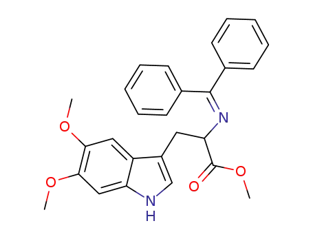 methyl N-(diphenylmethylene)-5,6-dimethoxytryptophanate