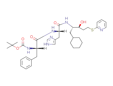 (2S,3S)-2-(Boc-Phe-His-amino)-1-cyclohexyl-5-(2-pyridylthio)-3-pentanol