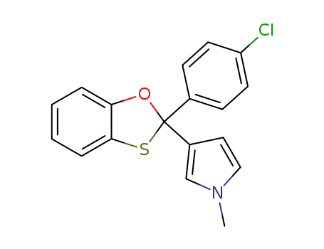 Molecular Structure of 112816-91-8 (3-[2-(4-Chloro-phenyl)-benzo[1,3]oxathiol-2-yl]-1-methyl-1H-pyrrole)