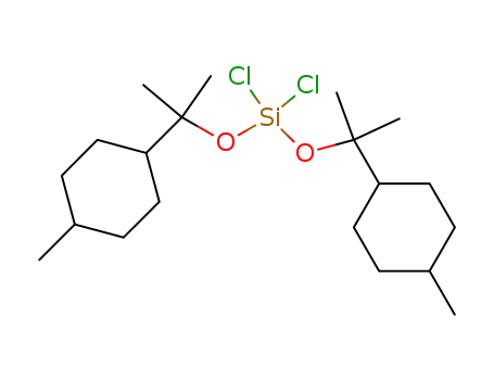 Molecular Structure of 18724-26-0 (Dichlor-bis-(p-menthan-8-yloxy)-silan)