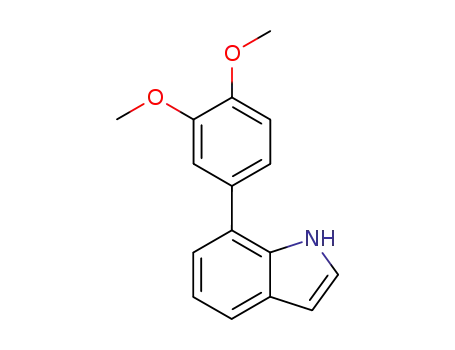 Molecular Structure of 173267-21-5 (7-(3,4-Dimethoxy-phenyl)-1H-indole)