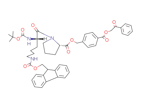 phenacyl 4-<<<N<sup>α</sup>-(tert-butoxycarbonyl)-N<sup>ε</sup>-(9-fluorenylmethoxycarbonyl)-L-lysyl-L-prolyl>oxy>methyl>benzoate