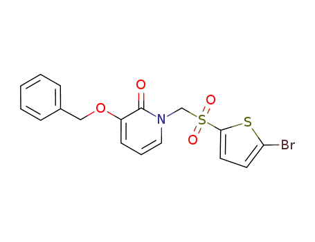 3-benzyloxy-1-(5-bromo-thiophene-2-sulfonylmethyl)-1H-pyridin-2-one