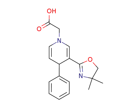 1-<4-phenyl-3-(4,4-dimethyloxazolin-2-yl)-1,4-dihydropyridyl>acetic acid