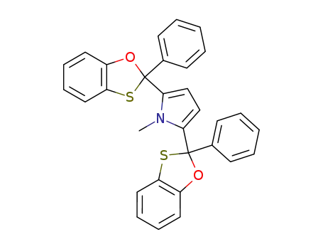 1-Methyl-2,5-bis-(2-phenyl-benzo[1,3]oxathiol-2-yl)-1H-pyrrole