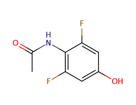Molecular Structure of 151414-42-5 (Acetamide,  N-(2,6-difluoro-4-hydroxyphenyl)-)