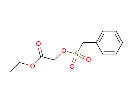 Molecular Structure of 58742-69-1 (Phenylmethansulfonoxy-essigsaeureethylester)