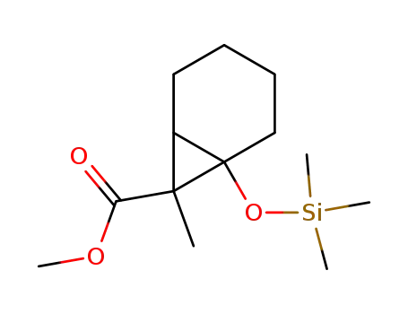 Bicyclo[4.1.0]heptane-7-carboxylic acid, 7-methyl-1-[(trimethylsilyl)oxy]-,
methyl ester