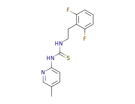 Molecular Structure of 149487-94-5 (1-[2-(2,6-difluorophenyl)ethyl]-3-(5-methylpyridin-2-yl)thiourea)