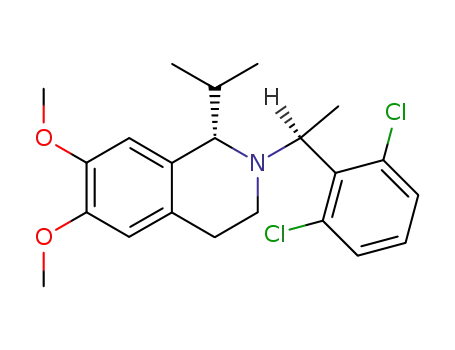 1-Isopropyl-2-<(1S)-1-(2,6-dichlorophenyl)ethyl>-6,7-dimethoxy-1,2,3,4-tetrahydroisoquinoline