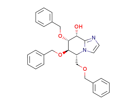 Imidazo[1,2-a]pyridin-8-ol,
5,6,7,8-tetrahydro-6,7-bis(phenylmethoxy)-5-[(phenylmethoxy)methyl]-,
(5R,6R,7R,8R)-