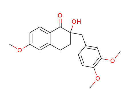 2-(3,4-Dimethoxybenzyl)-2-hydroxy-6-methoxy-3,4-dihydro-(2H)-naphthalin-1-on