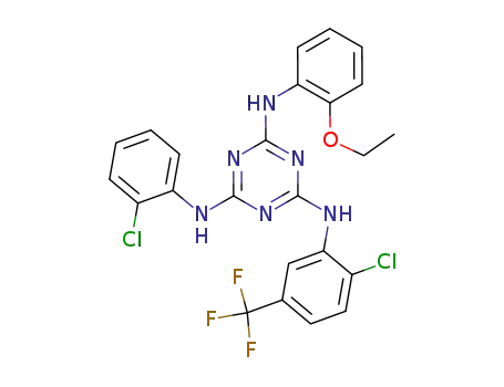 N-(2-Chloro-phenyl)-N'-(2-chloro-5-trifluoromethyl-phenyl)-N''-(2-ethoxy-phenyl)-[1,3,5]triazine-2,4,6-triamine