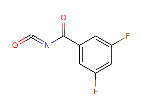 Molecular Structure of 132981-22-7 (3,5-difluorobenzoyl isocyanate)