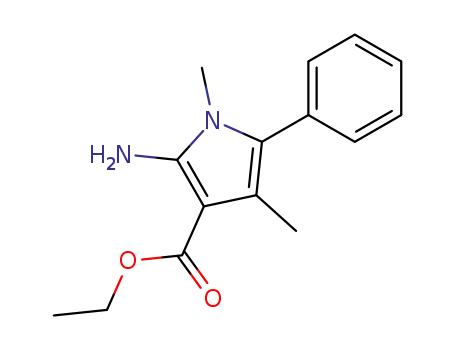 2-Amino-1,4-dimethyl-5-phenyl-1H-pyrrole-3-carboxylic acid ethyl ester