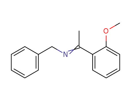 Molecular Structure of 120343-41-1 (Benzenemethanamine, N-[1-(2-methoxyphenyl)ethylidene]-)