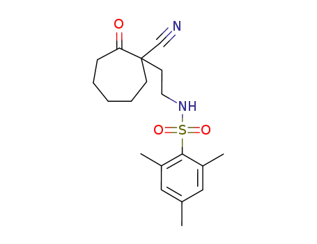 N-(2-(1-cyano-2-oxocycloheptyl)ethyl)mesityl sulfonamide