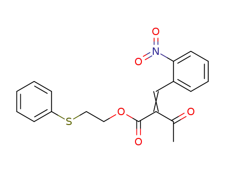 2-[1-(2-Nitro-phenyl)-meth-(E)-ylidene]-3-oxo-butyric acid 2-phenylsulfanyl-ethyl ester