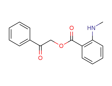 Molecular Structure of 173544-82-6 (2-oxo-2-phenylethyl 2-(methylamino)benzoate)