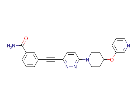 3-({6-[4-(pyridin-3-yloxy)piperidin-1-yl]pyridazin-3-yl}ethynyl)benzamide