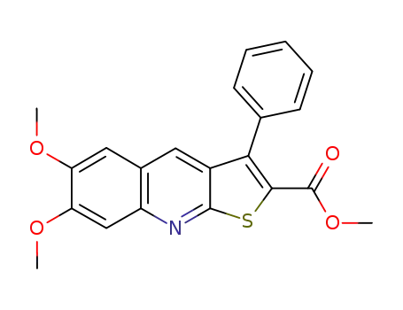 6,7-Dimethoxy-3-phenyl-thieno[2,3-b]quinoline-2-carboxylic acid methyl ester