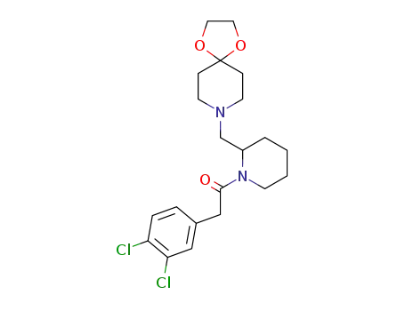 1-<(3,4-dichlorophenyl)acetyl>-2-<(1,4-dioxa-8-azaspiro<4.5>dec-8-yl)methyl>piperidine