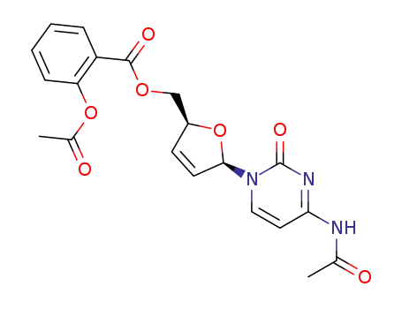 Cytidine, N-acetyl-2',3'-didehydro-2',3'-dideoxy-,
5'-[2-(acetyloxy)benzoate]