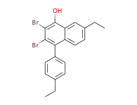 2,3-Dibromo-7-ethyl-4-(4-ethylphenyl)naphthalen-1-ol