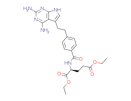Diethyl N-<4-<2-(2,4-diaminopyrrolo<2,3-d>pyrimidin-5-yl)ethyl>benzoyl>-L-glutamate